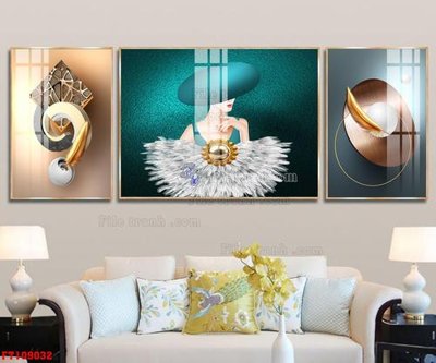 File gốc File tranh hiện đại pha lê gương FT109032 (phong cách) tối giản