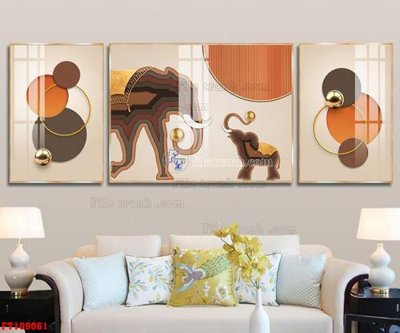 File in lụa File tranh hiện đại pha lê gương FT109061 (tân cổ điển) File tranh hiện đại pha lê gương FT109061