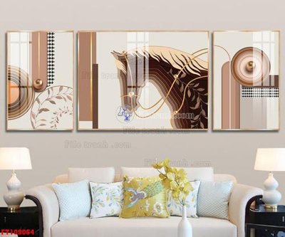 File gốc File tranh hiện đại pha lê gương FT109064 (in tráng gương) ốp tường