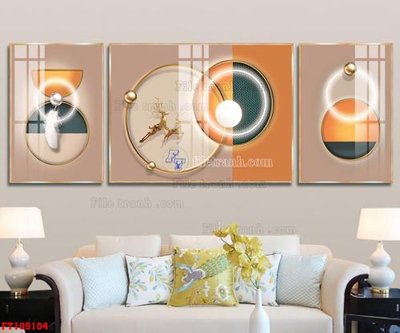 File ảnh File tranh hiện đại pha lê gương FT109104 (gốc) cho trang trí nhà hàng