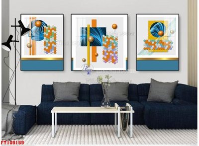 File tranh File tranh hiện đại pha lê gương FT109159 (bản gốc) treo phòng ăn