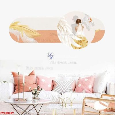 File gốc File tranh hiện đại pha lê gương FT109187 (dành cho trang trí nội thất)