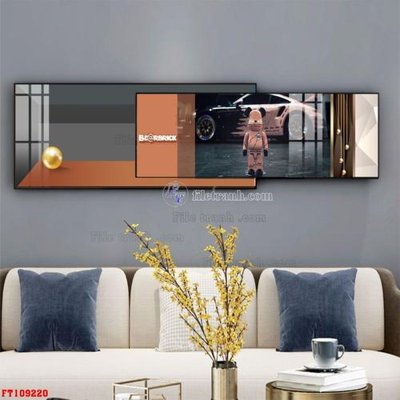 Tải về hình ảnh gốc File tranh hiện đại pha lê gương FT109220 sắc nét