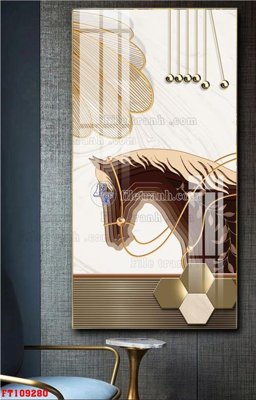 File tranh File tranh hiện đại pha lê gương FT109280 (gốc) chủ đề động vật