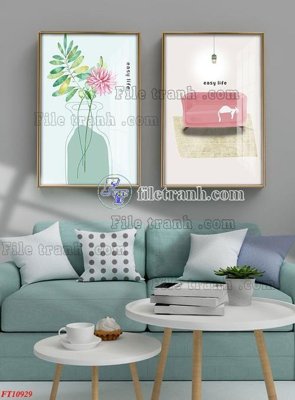 File tranh PSD File tranh bộ hiện đại FT3853929 chất lượng cao