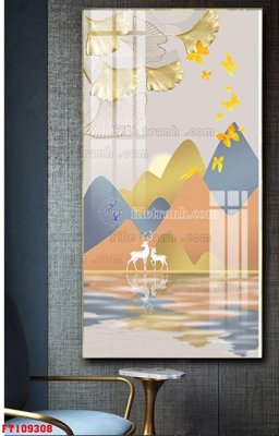 File tranh File tranh hiện đại pha lê gương FT109308 (gốc) chủ đề trẻ em