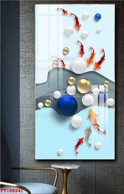 File tranh File tranh hiện đại pha lê gương FT109341 (gốc) chủ đề thiên nhiên