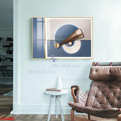 File tranh File tranh hiện đại pha lê gương FT109437 (gốc) in trên kính