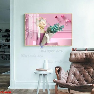 File tranh File tranh hiện đại pha lê gương FT109446 (gốc) chủ đề thành phố