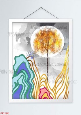 File tranh gốc File tranh bộ hiện đại FT11003 (bản đẹp) độc quyền