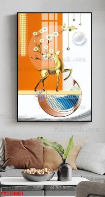 Download file gốc File tranh hiện đại pha lê gương FT110051 (in mica) 3D