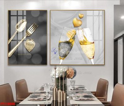 File gốc File tranh hiện đại pha lê gương FT110096 (in mica) trang trí