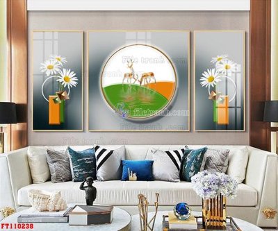 File gốc in ấn File tranh hiện đại pha lê gương FT110238 độ phân giải cao