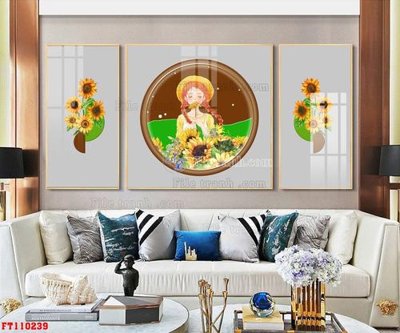 File tranh PSD File tranh hiện đại pha lê gương FT110239 chất lượng cao