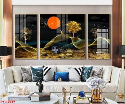 Tải file PSD File tranh hiện đại pha lê gương FT110247 (nguyên layer) để in