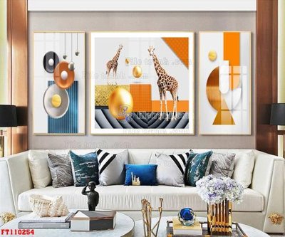 File gốc File tranh hiện đại pha lê gương FT110254 (in tráng gương) ốp tường