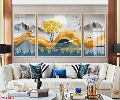 Tải file File tranh hiện đại pha lê gương FT110313 (PSD) cho in ấn quảng cáo