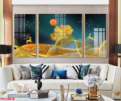 File tranh in trần File tranh hiện đại pha lê gương FT110318 (ảnh gốc siêu nét)