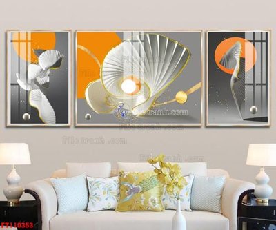 File gốc File tranh hiện đại pha lê gương FT110353 (vector) cho in ấn