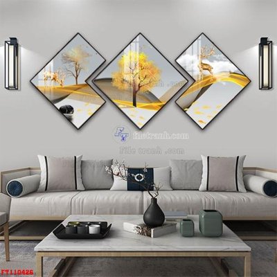 File tranh quảng cáo File tranh hiện đại pha lê gương FT110426 (file gốc) chuyên nghiệp