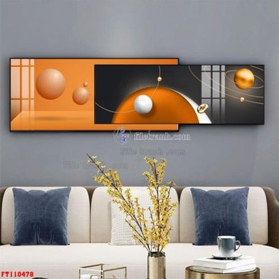 File ảnh File tranh hiện đại pha lê gương FT110478 (gốc) cho trang trí nhà hàng