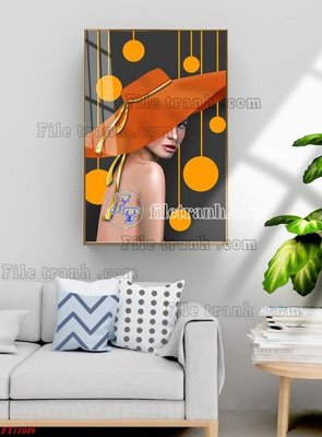 File gốc File tranh bộ hiện đại FT11049 (in lụa) chi tiết cao