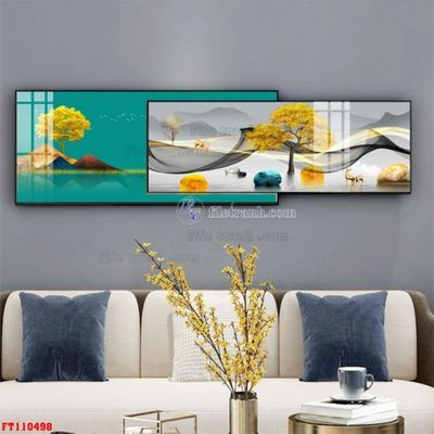 File gốc File tranh hiện đại pha lê gương FT110498 (cho in ấn) từ kho Filetranh