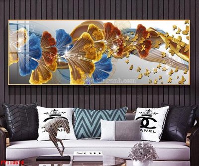 File in lụa File tranh hiện đại pha lê gương FT110518 (chất lượng cao) File tranh hiện đại pha lê gương FT110518