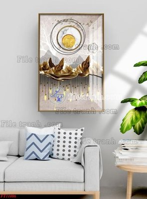 File in trần File tranh bộ hiện đại FT11086 (file gốc) chủ đề vũ trụ