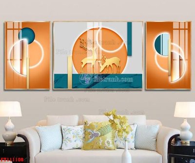 File tranh gốc File tranh hiện đại pha lê gương FT111108 chủ đề hiện đại