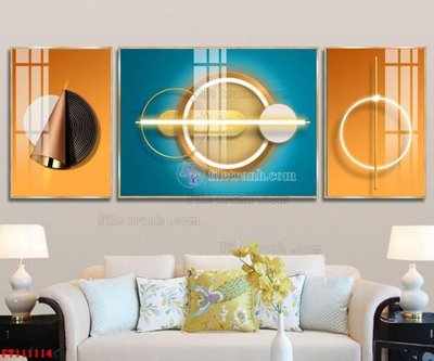 File tranh PSD File tranh hiện đại pha lê gương FT111114 chất lượng cao