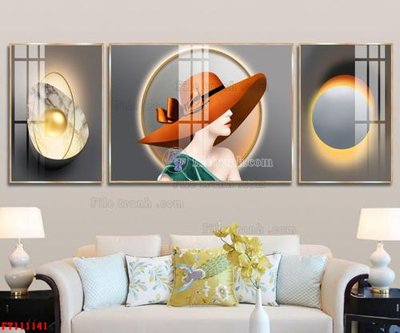 File gốc File tranh hiện đại pha lê gương FT111141 (phiên bản chuẩn) để in ấn