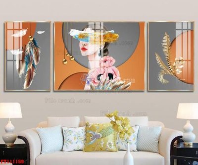 File tranh gốc PSD File tranh hiện đại pha lê gương FT111159 còn nguyên layer