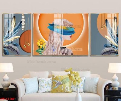 File gốc File tranh hiện đại pha lê gương FT111167 (ảnh chi tiết) để in lụa