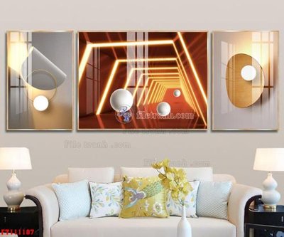 Tải file PSD File tranh hiện đại pha lê gương FT111187 (nguyên layer) để in