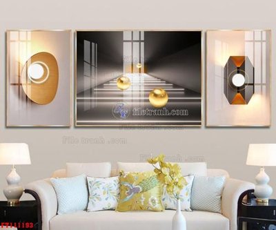 File in ấn File tranh hiện đại pha lê gương FT111193 chuyên nghiệp