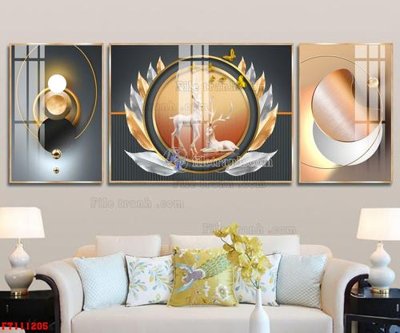 Tải file File tranh hiện đại pha lê gương FT111205 (gốc) làm file in ấn