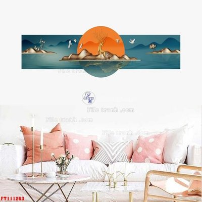 File ảnh File tranh hiện đại pha lê gương FT111263 (gốc) cho trang trí nhà hàng