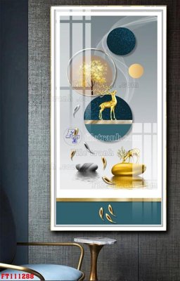 Tải về hình ảnh gốc File tranh hiện đại pha lê gương FT111288 sắc nét