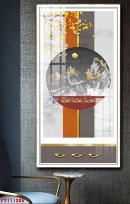 Tải file File tranh hiện đại pha lê gương FT111305 (PSD) cho in tranh kính