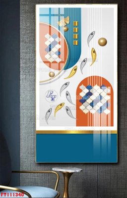 File gốc in tráng gương File tranh hiện đại pha lê gương FT111340 chi tiết