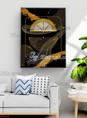 File in trần File tranh bộ hiện đại FT11137 (bản gốc) trời sao