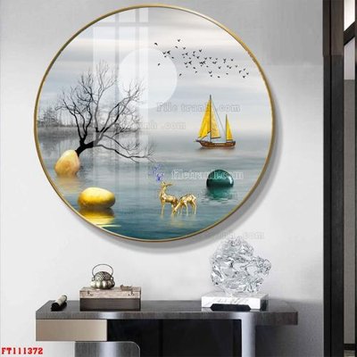 File gốc File tranh hiện đại pha lê gương FT111372 (thiết kế) cho in ấn