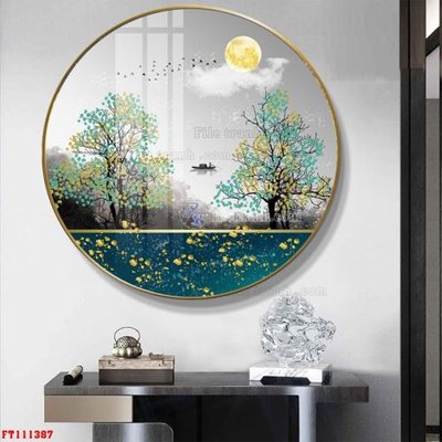 Chi tiết file ảnh File tranh hiện đại pha lê gương FT111387 sắc nét