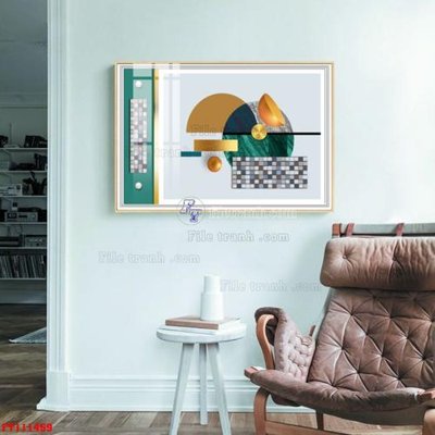 File tranh File tranh hiện đại pha lê gương FT111459 (gốc) in vải canvas