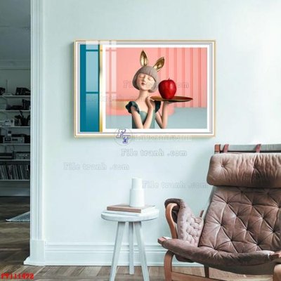 Hình ảnh file gốc in lụa File tranh hiện đại pha lê gương FT111472