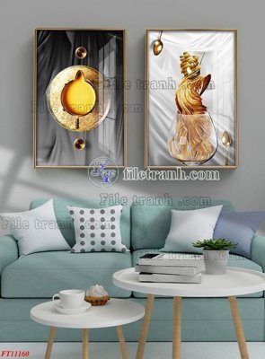 File ảnh File tranh bộ hiện đại FT11160 (gốc) in quảng cáo ngoài trời