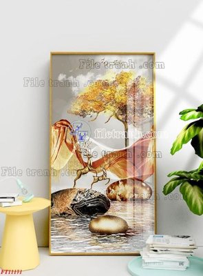 File ảnh File tranh bộ hiện đại FT11171 (gốc) cho trang trí nhà hàng