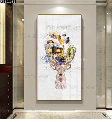 File in lụa File tranh đơn lối vào FT11188 (chất lượng cao) File tranh đơn lối vào FT11188