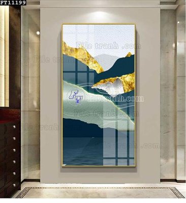 Hình ảnh file gốc in trần nhà File tranh đơn lối vào FT11199